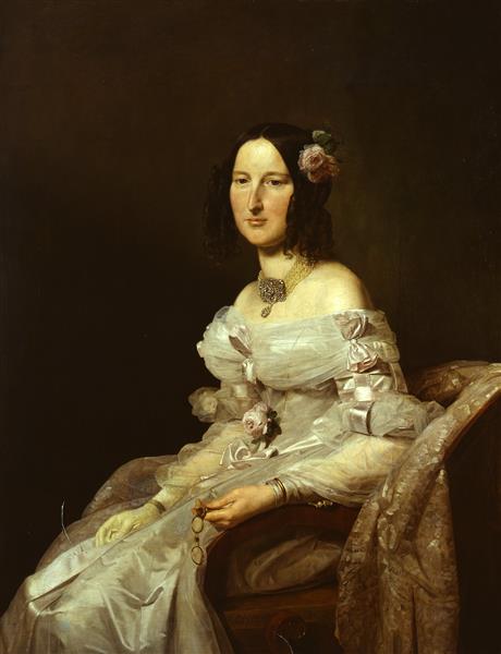 A Woman 1837 by Ferdinand Georg Waldmuller (1793-1865)  Staatliche Kunstsammlungen Dresden Gal Nr 2467C